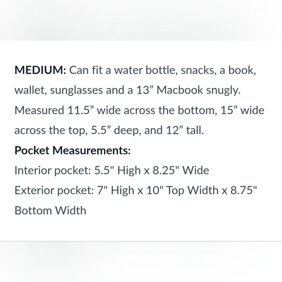 Portland Leather Gorgeous Iris Tote - Classic Medium - Picture 6 of 7